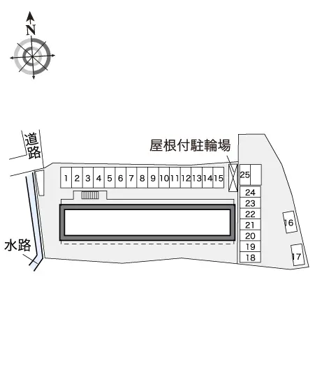 ★手数料０円★太田市八幡町　月極駐車場（LP）